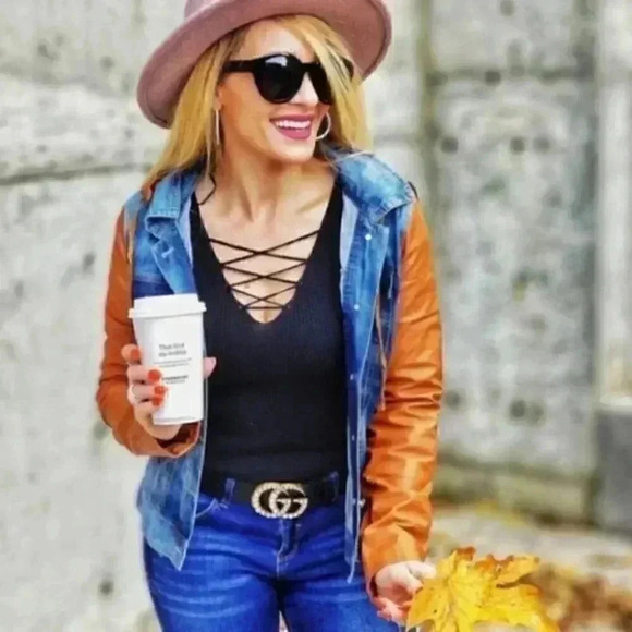 JORDAN Faux Leather Detailed Jacket - Picture 2 of 5